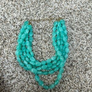 blue vintage fun necklace